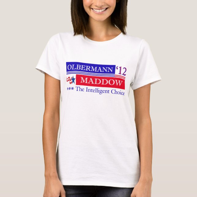 Olbermann Maddow t-skjorta 2012 T-shirt (Framsida)