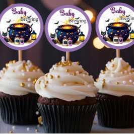 Ölbryggande bebis runt klistermärke