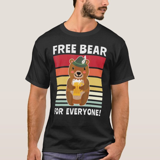 Ölbryggande Drickande Drickande Öl Drickande Björn T Shirt (Framsida)