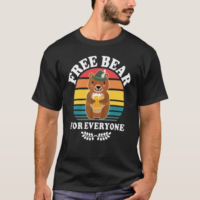 Ölbryggande Drickande Drickande Öl Drickande Björn T Shirt (Framsida)