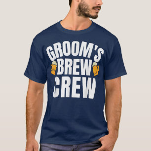 Ölbryggningslag Bröllopsfest Groom Squad Bröllopsf T Shirt