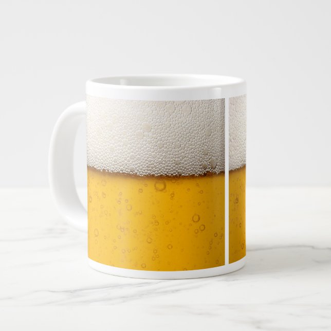 Ölbubblor närbild jumbo mugg (Framsida vänster)