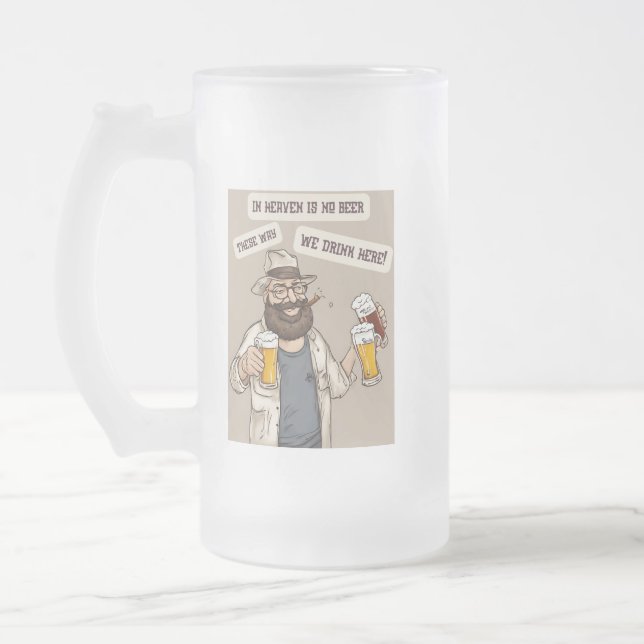 ölcitat frostat ölglas (Vänster)