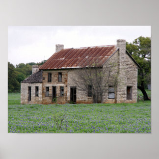 Old Abandoned Farm House Poster