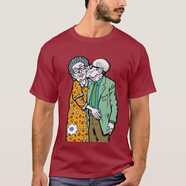 Old Age Happiness T Shirt (Framsida)
