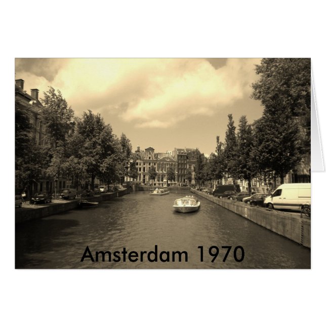 Old Amsterdam Photocard Hälsningskort (Framsidan Horizontal)