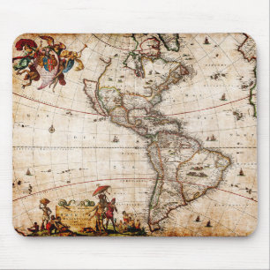 Old Antique North & South America Karta Musmatta