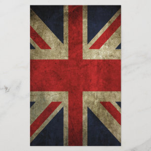 Old Antique UK British Union Jack Flagga