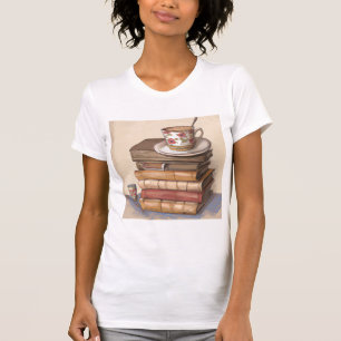 Old Antique Vintage Bokar och Kopp of Coffee T Shirt
