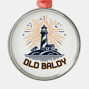 Old Baldy fyr Sunrise Julgransprydnad Metall