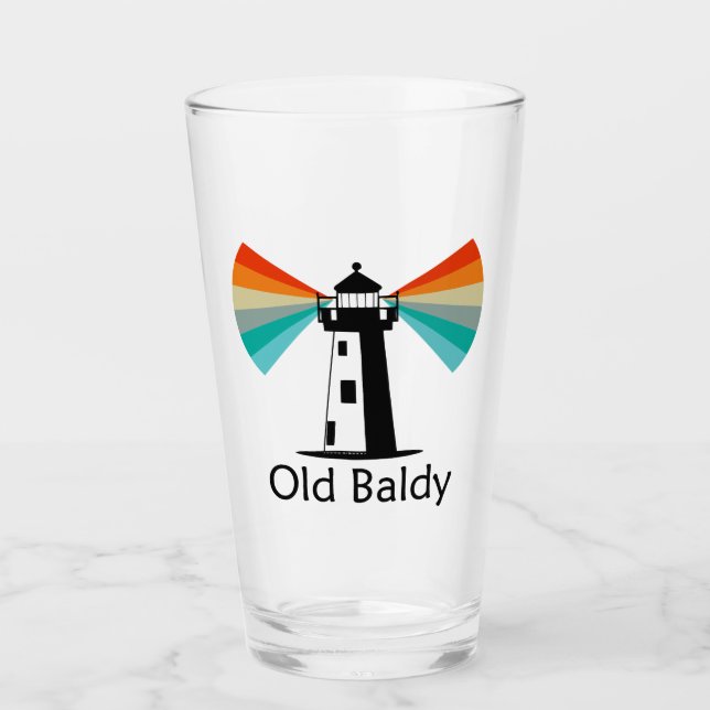 Old Baldy Lighthouse Rainbow Glaskopp (Framsida)