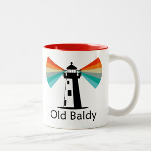 Old Baldy Lighthouse Rainbow Två-Tonad Mugg
