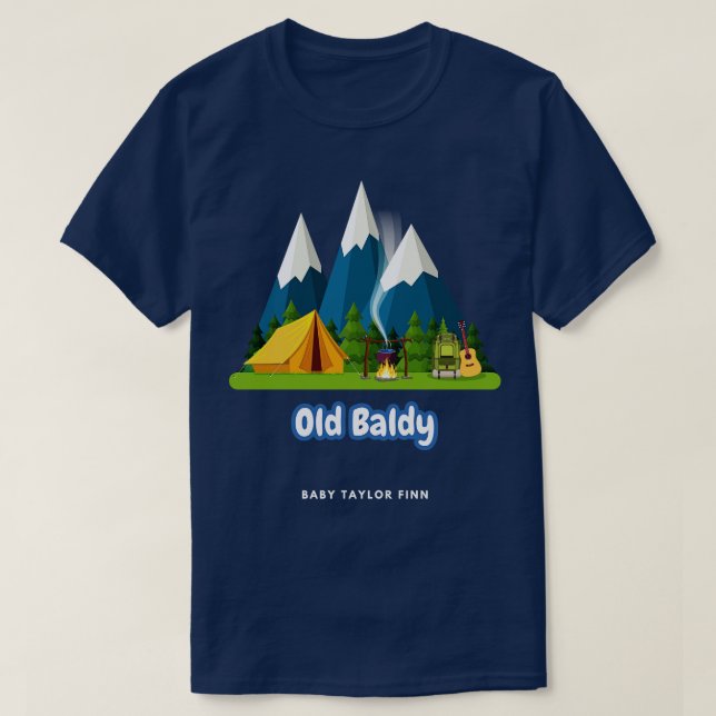 Old Baldy T Shirt (Design framsida)