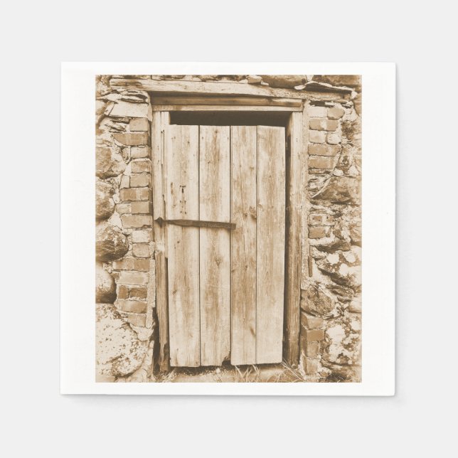 OLD BARN DOOR PAPPERSSERVETT (Framsidan)