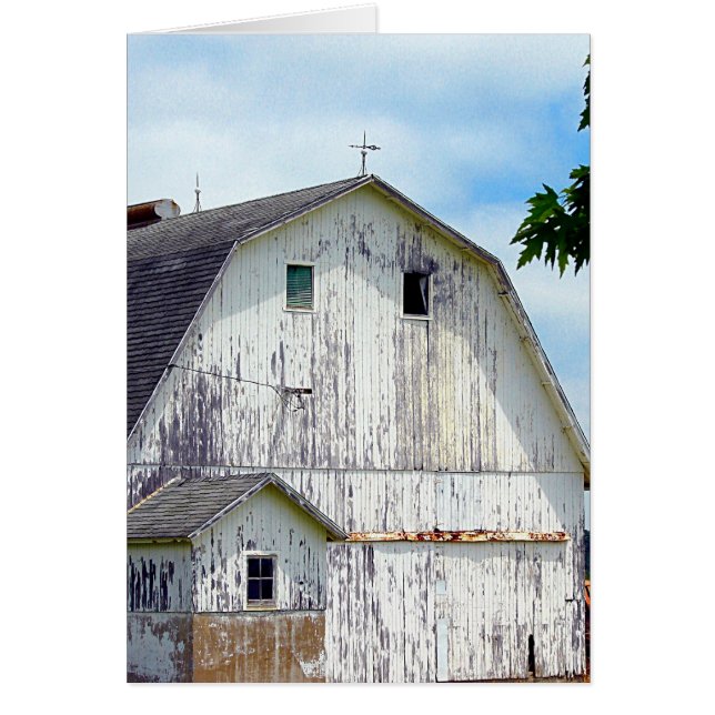 Old Barn Hälsningskort (Framsidan)
