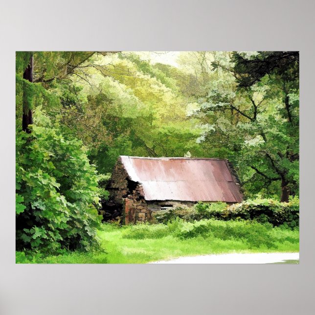 OLD BARN POSTER (Framsidan)