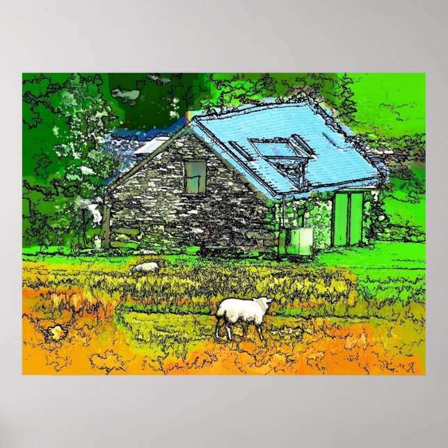 OLD BARN POSTER (Framsidan)