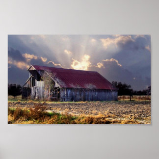 Old Barn Poster