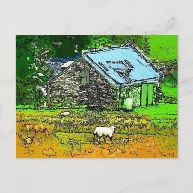 OLD BARN VYKORT (Framsida)