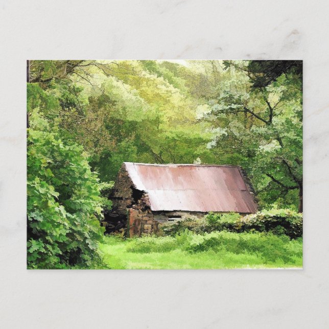 OLD BARN VYKORT (Framsida)