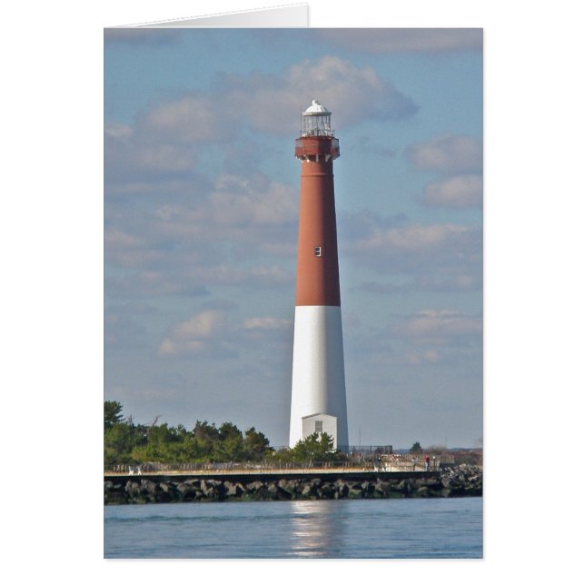 "Old Barney" Barnegat Lighthouse LBI NJ Hälsningskort (Framsidan)