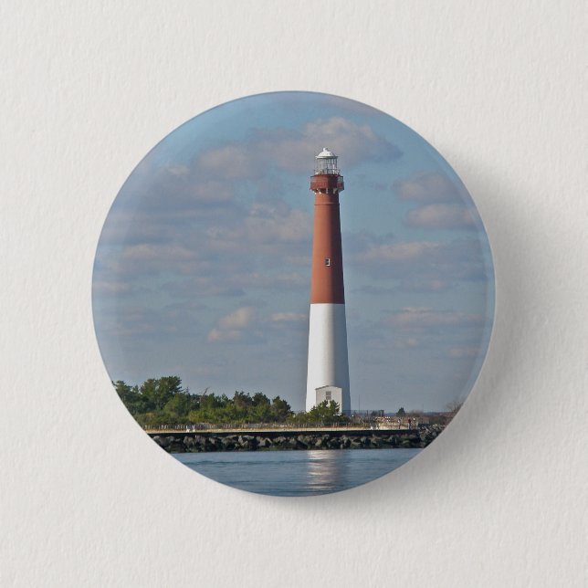 "Old Barney" Barnegat Lighthouse LBI NJ Knapp (Framsida)