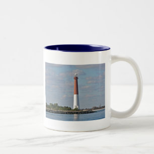 "Old Barney" Barnegat Lighthouse LBI NJ Två-Tonad Mugg