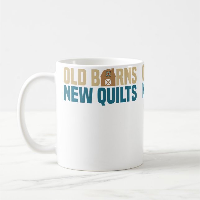 Old Barns New Quilts  Quilting Crafts Art Kaffemugg (Vänster)