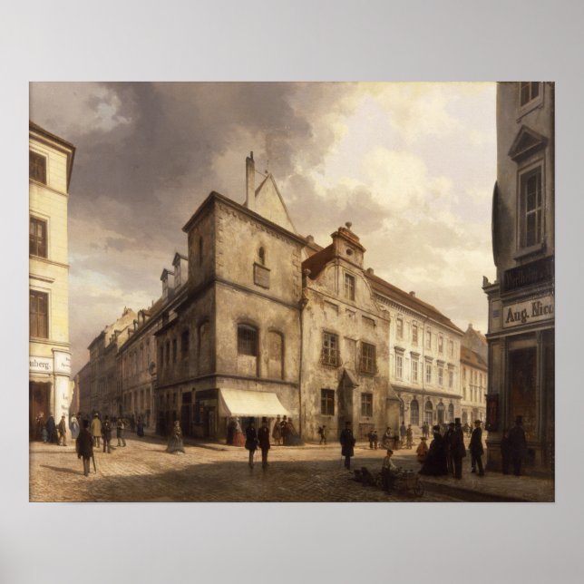 Old Berlin City Hall, 1867 Poster (Framsidan)