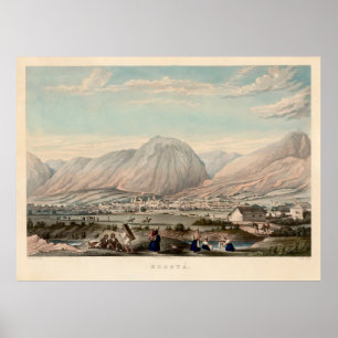 Old Bogota Colombia Karta (1840) Poster