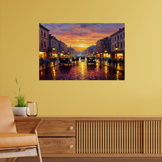 Old Boulevard Poster (Vardagsrum 2)