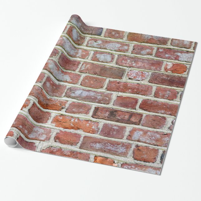 Old Brick Wall Presentpapper (Utrullad)