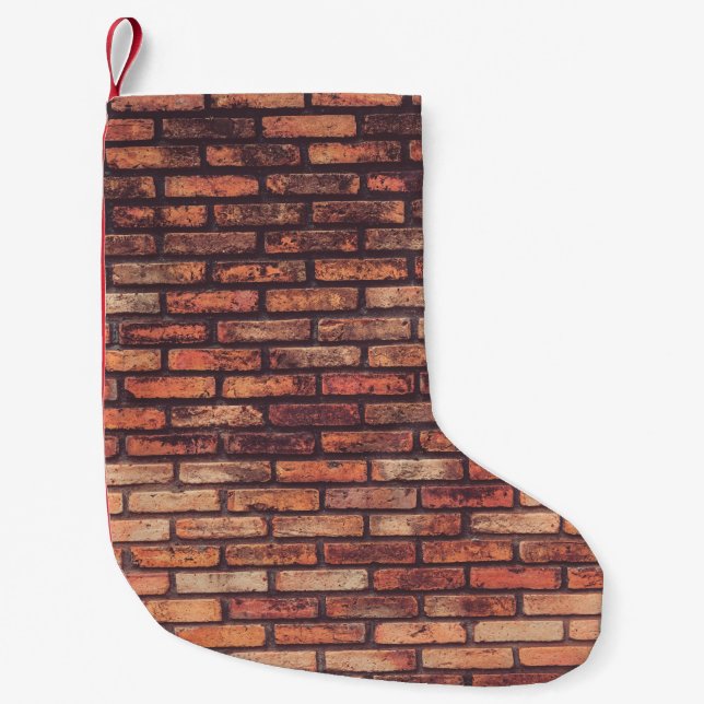 old brick wall texture backgroundbackground,hipste liten julstrumpa (Framsidan)