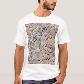Old Brown Castle Stone Struktur T Shirt