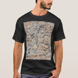 Old Brown Castle Stone Struktur T Shirt