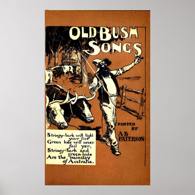 Old Bush Sång Poster (Framsidan)