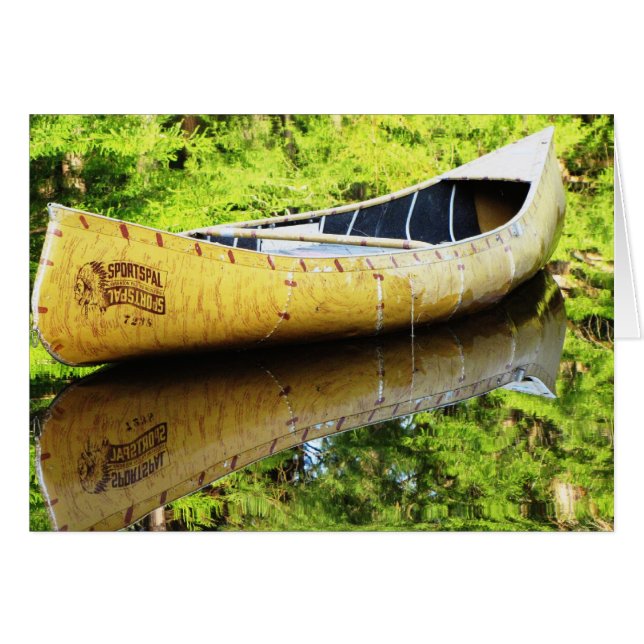 Old Canoe Hälsningskort (Framsidan Horizontal)