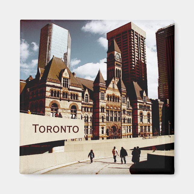 Old City hall, Toronto, Kanada Magnet (Framsidan)