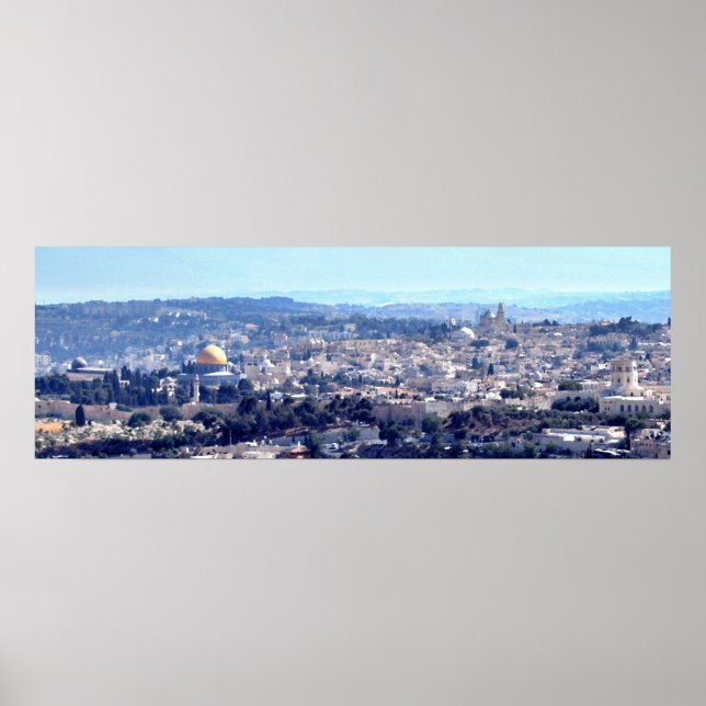 Old City Jerusalem - View from Mt. Scopus Poster (Framsidan)