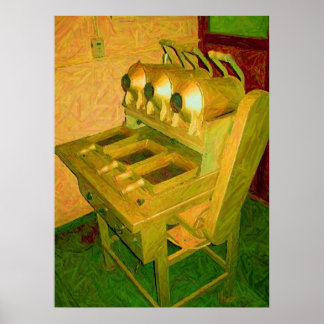 OLD COFFEE MASKIN POSTER