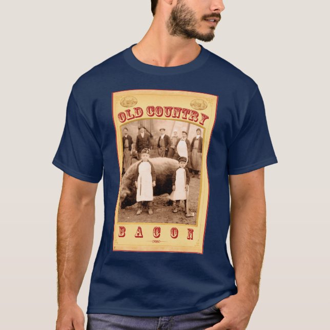 Old Country Bacon T Shirt (Framsida)