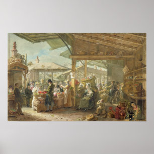 Old Covent Garden Market, 1825 Poster