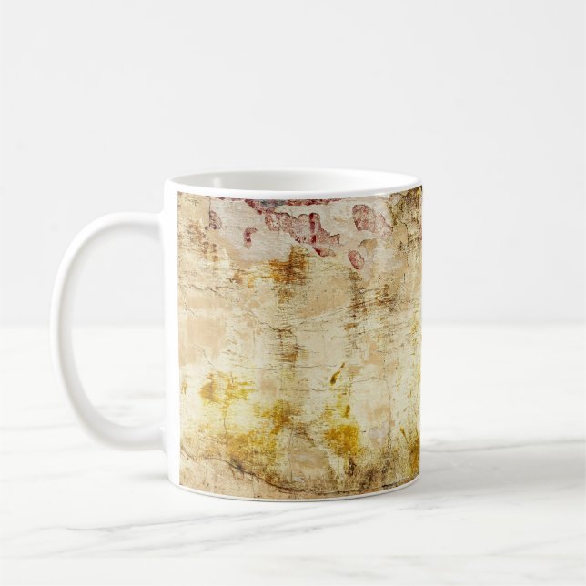 Old damaged wall backgroundabstract, aged, archite kaffemugg (Vänster)