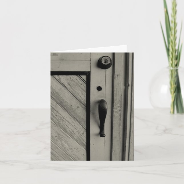 Old Door Notecard Kort (Framsida)