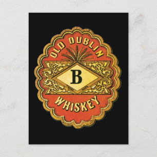 Old Dublin Whiskey Vykort