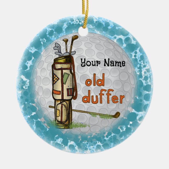 Old Duffer Golf Julgransprydnad Keramik (Framsidan)