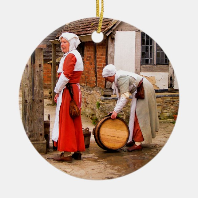 OLD ENGLAND JULGRANSPRYDNAD KERAMIK (Framsidan)