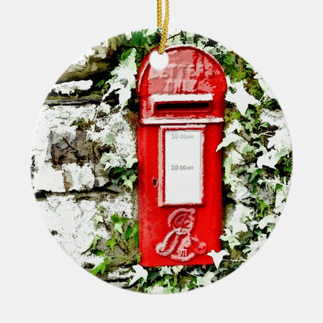 OLD ENGLAND JULGRANSPRYDNAD KERAMIK (Framsidan)