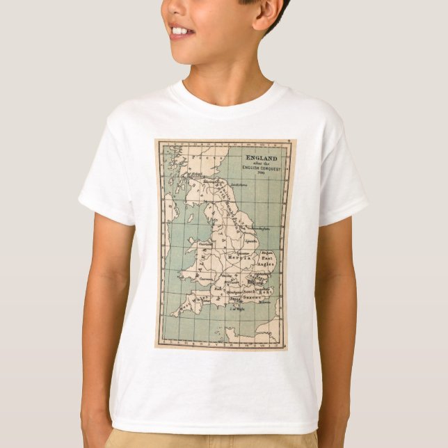 Old England Karta T Shirt (Framsida)
