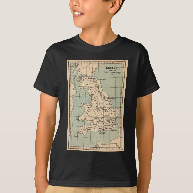 Old England Karta T Shirt (Framsida)